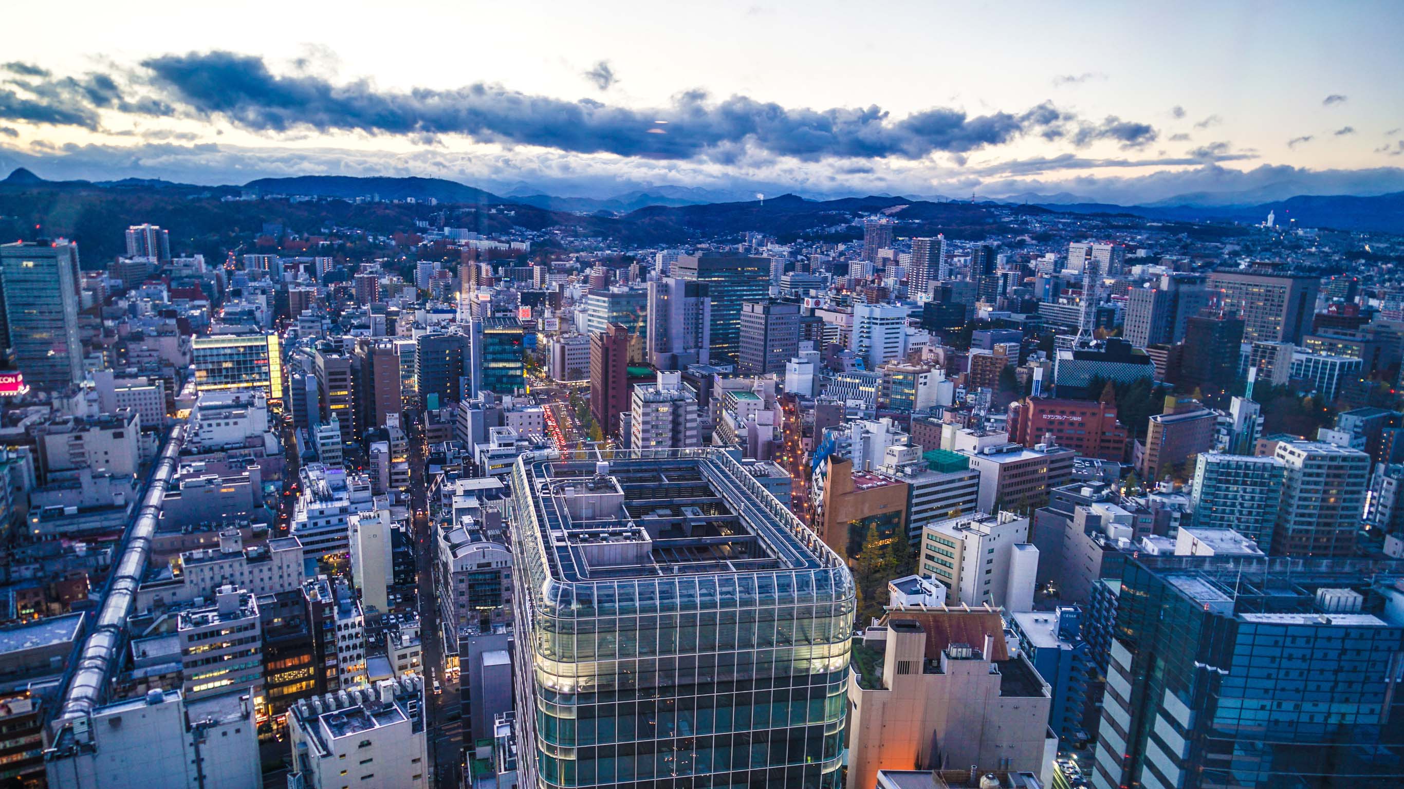 仙台市の町並み
